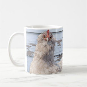 Zwei Hühner Farmhaus Küche Rustikal Land Kaffeetasse