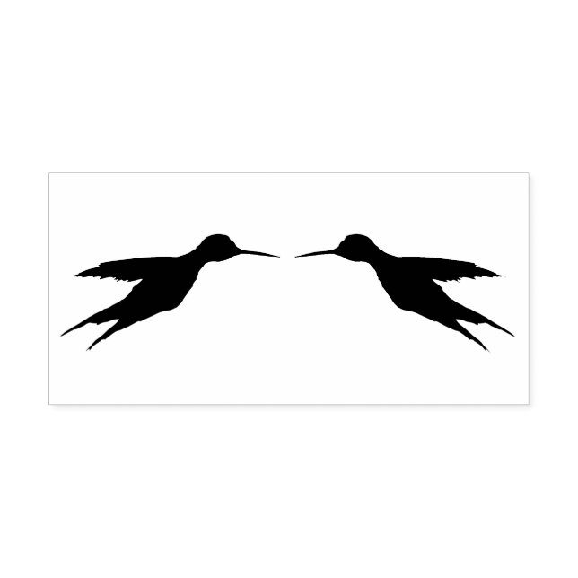 Zwei Hummingvögel in Flight 1a Gummi-Briefmarke Gummistempel (Prägung)