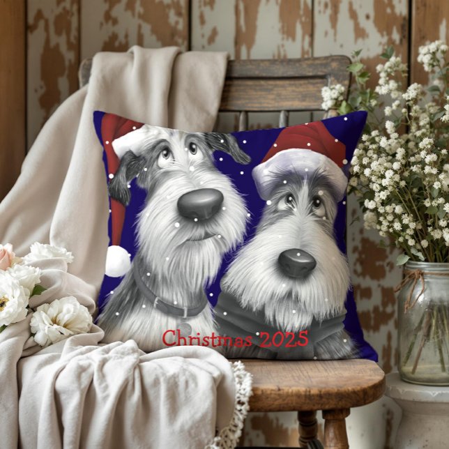 Zwei Hunde Weihnachten 2025 Kissen (Von Creator hochgeladen)