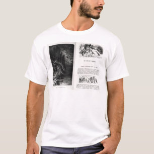 Zwei illustrierte Seiten 'Les Contes T-Shirt