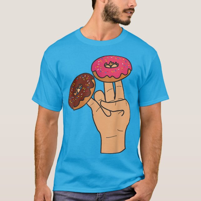 Zwei im rosa im stinkfarbenen Funny Shocker T-Shirt (Vorderseite)