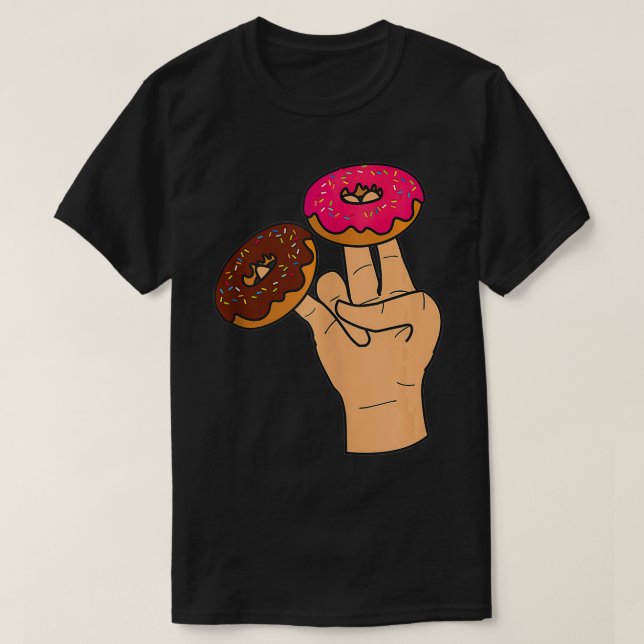 Zwei im rosa im stinkfarbenen Funny Shocker T-Shirt (Design vorne)