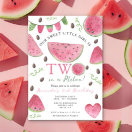 Zwei in einem Melon Niedlich Watermelon Girl 2. Ge Einladung