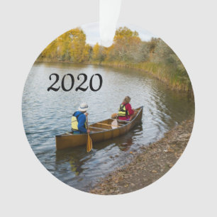 Zwei in einer Canoe-Fotovorlage Ornament