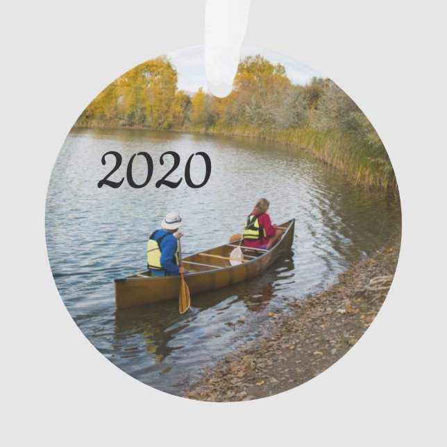 Zwei in einer Canoe-Fotovorlage Ornament (Vorderseite)