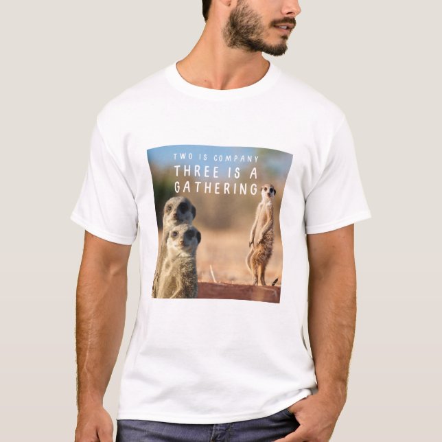 Zwei ist die Firma Drei ist eine Ansammlung Funny  T-Shirt (Vorderseite)