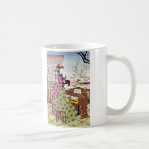 Zwei japanische Damen, C1890 Kaffeetasse