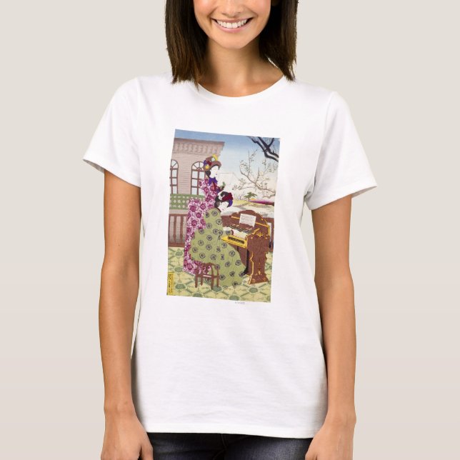 Zwei japanische Damen, C1890 T-Shirt (Vorderseite)