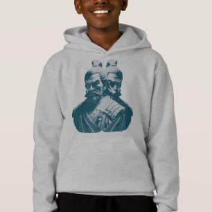 Zwei japanische Samurai Statuen Design Hoodie
