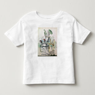 Zwei junge Damen in Kalico-Kleider Kleinkind T-shirt
