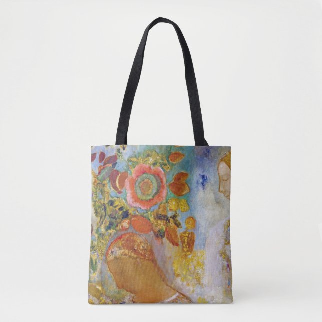 Zwei junge Mädchen unter Blume, Redon Tasche (Vorderseite)