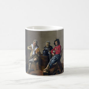 Zwei Jungen und ein Mädchen beim Musizieren (Musik Kaffeetasse