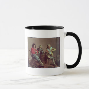 Zwei Jungen und ein Mädchen, das Musik, 1629 mach Tasse