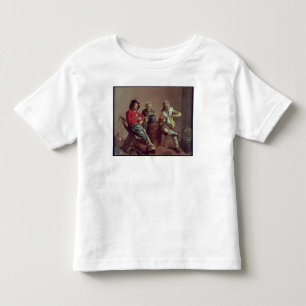 Zwei Jungen und ein Mädchen, das Musik, 1629 macht Kleinkind T-shirt