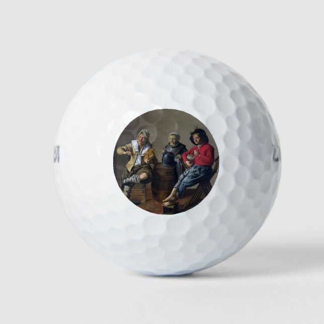 Zwei Jungs und eine Girl Making Music (Musiker) Golfball (Vorderseite)