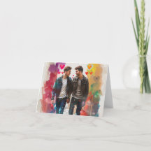 Zwei Jungs Valentinstag digitale Printwerbung