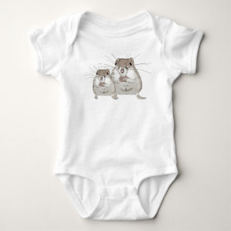 Zwei Kängurus Baby Strampler