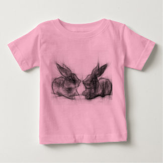 Zwei Kaninchen Baby T-shirt
