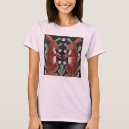 Zwei Kaninchen in einem Garten ca. 1880 T-Shirt