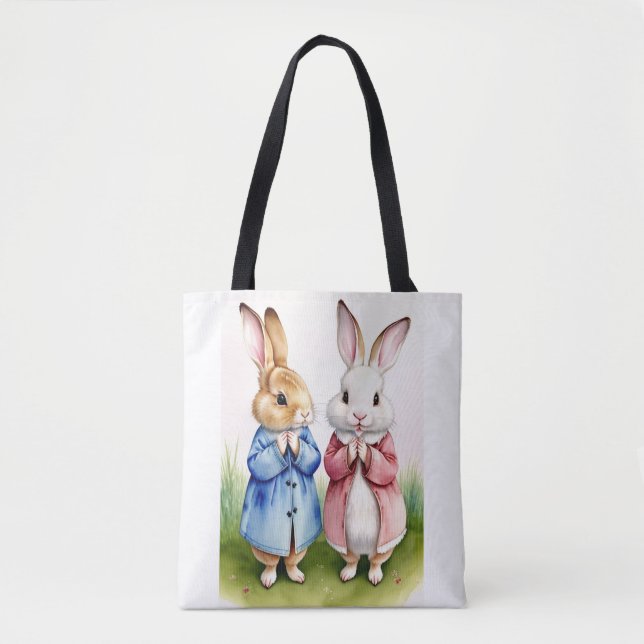 Zwei Kaninchen Tasche (Vorderseite)