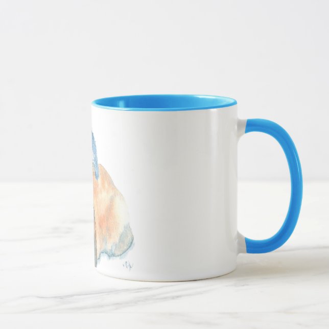 Zwei Kaninchen-Tasse Tasse (Rechts)