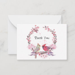 Zwei Kardinal Danke Karte