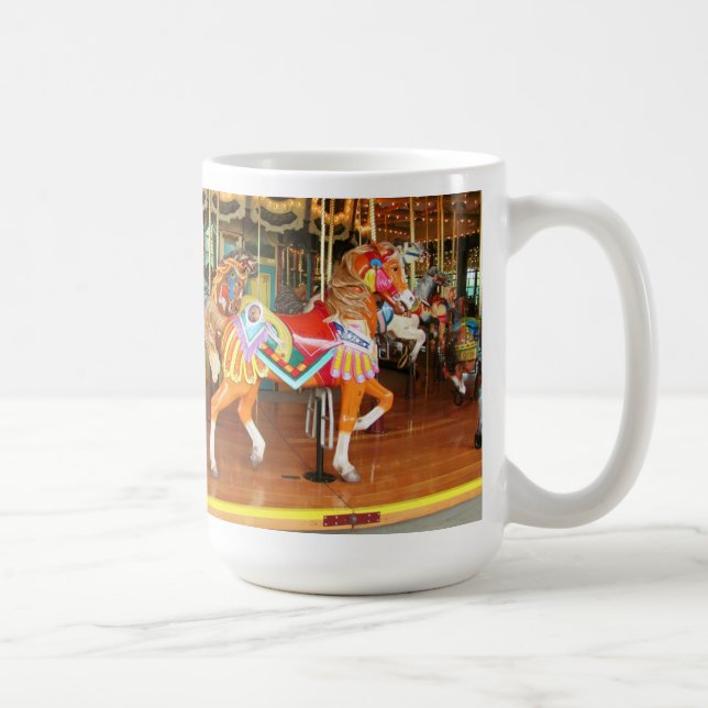 Zwei Karussell Pferde Seattle Zoo Kaffeetasse (Rechts)