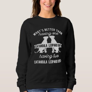 Zwei Katahoula Leopard Dog Sweatshirt