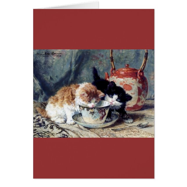 Zwei Kätzchen, die Tee-Party haben (Vorne)