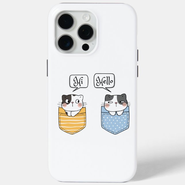 zwei Katzen Case-Mate iPhone Hülle (Rückseite)