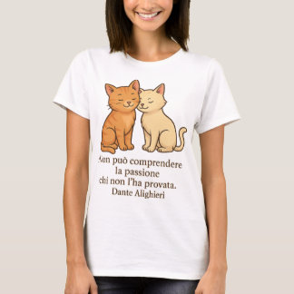 Zwei Katzen in der Liebe, die Liebe repräsentieren T-Shirt