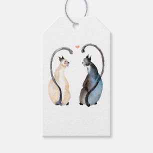 Zwei Katzen in Liebe Geschenkanhänger