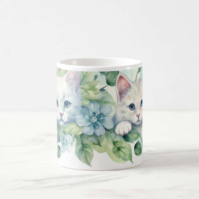 Zwei Katzen Kaffee Tasse (Mittel)