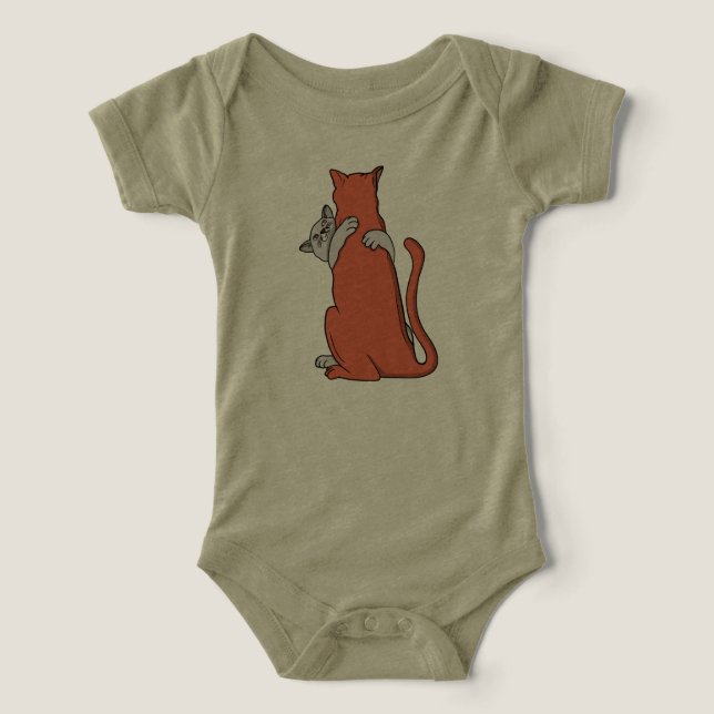 Zwei Katzen schließen Freundschaft (Design Vorderseite)