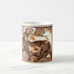 Zwei Katzen (von Franz Marc) Kaffeetasse