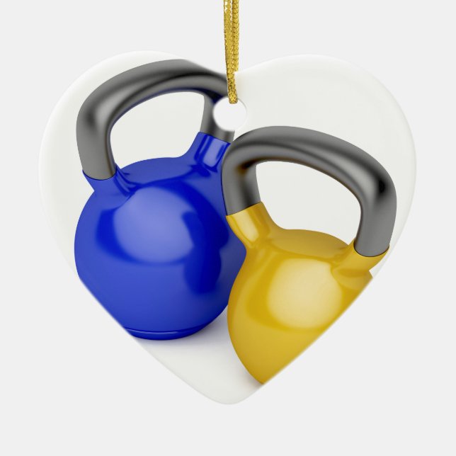 Zwei kettlebells keramikornament (Vorne)
