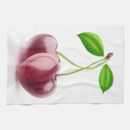 Zwei Kirschherzen Geschirrtuch