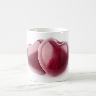 Zwei Kirschherzen Kaffeetasse
