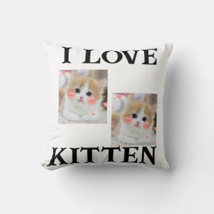 ZWEI KITTEN UND GROSSE FONTNThrow Kissen
