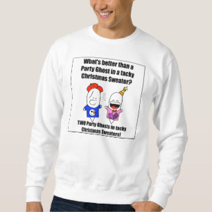 Zwei klebrige Strickjacken und ein Party-Geist Sweatshirt