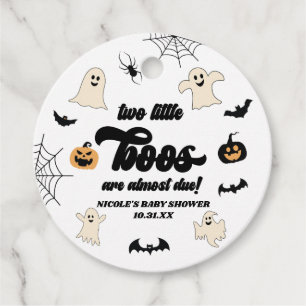 Zwei kleine Boos Twins Halloween Babydusche Geschenkanhänger