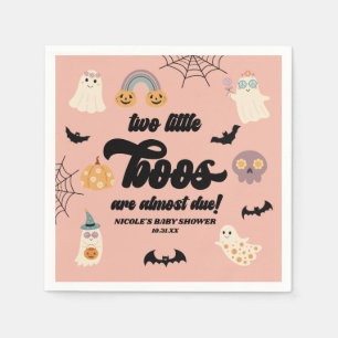 Zwei kleine Boos Twins Halloween Babydusche Serviette