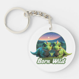 Zwei kleine Dinos - Born Wild  Schlüsselanhänger