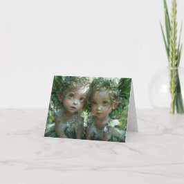 Zwei kleine Engel Digitale Kunst Karte