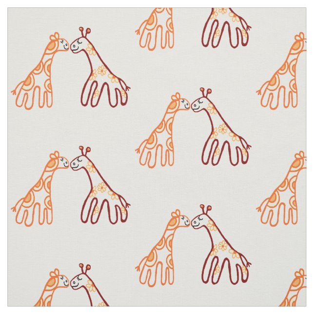 Zwei kleine Giraffen Stoff (Muster)
