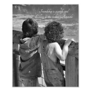 Zwei kleine Jungen-"Freund-" Fotodruck