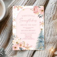 Zwei kleine Schneeflocken Winter Twins Kinderdusch