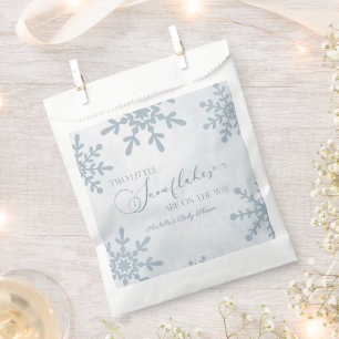 Zwei kleine Schneeflocken Winter Twins Kinderdusch Geschenktütchen