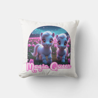Zwei kleine süße Ponys - Magic Queen Kissen