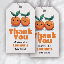 Zwei kleine Süssen Twin Baby Dusche Vielen Dank Geschenkanhänger